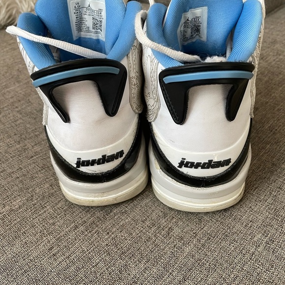 Jordan dub zero GS Legend blue gray graphics sneakers youth sz 6.5 DV1360-114 - Picture 5 of 14